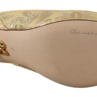 Dolce & Gabbana kuldkollased slingback-kontskingad