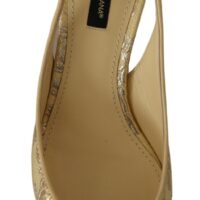 Dolce & Gabbana kuldkollased slingback-kontskingad