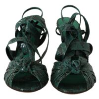 Dolce & Gabbana rohelised rihmikutega sandaalid kontsaga