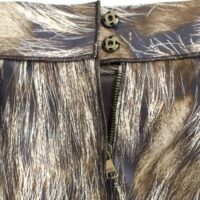 Dolce & Gabbana pruun lillemustriga sirge täispikk seelik