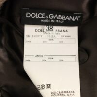Dolce & Gabbana pruun lillemustriga sirge täispikk seelik