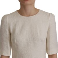 Dolce & Gabbana valge midi lillemustriga liibuv kleit