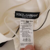 Dolce & Gabbana valge midi lillemustriga liibuv kleit