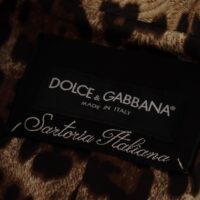 Dolce & Gabbana Punane leopardimustriga trenšmantel SARTORIA ITALIANA