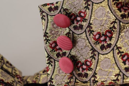 Dolce & Gabbana Pruunid leopardimustriga kõrge vöökohaga püksid SARTORIA ITALIANA