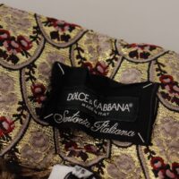 Dolce & Gabbana Pruunid leopardimustriga kõrge vöökohaga püksid SARTORIA ITALIANA