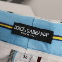 Dolce & Gabbana mitmevärvilised triibulised kõrge vöökohaga püksid