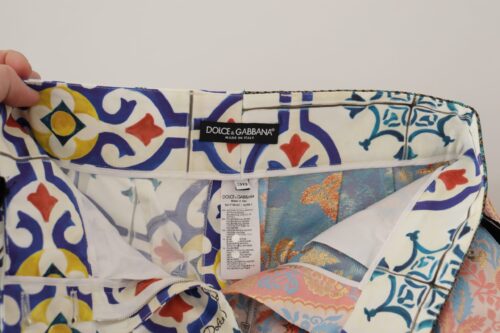 2849733.jpg Dolce & Gabbana mitmevärvilised kõrge vöökohaga hot pants lühikesed püksid