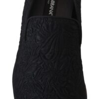 2985715.jpg Dolce & Gabbana Mustad lillelised žakaarkangast loafrid