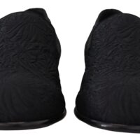 2985716.jpg Dolce & Gabbana Mustad lillelised žakaarkangast loafrid