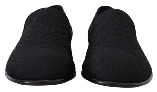 2985716.jpg Dolce & Gabbana Mustad lillelised žakaarkangast loafrid