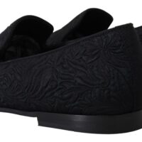 2985718.jpg Dolce & Gabbana Mustad lillelised žakaarkangast loafrid