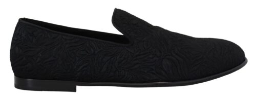 2985720.jpg Dolce & Gabbana Mustad lillelised žakaarkangast loafrid
