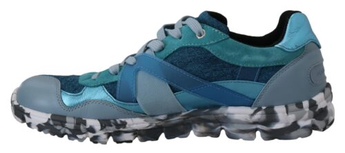 Dolce & Gabbana sinakashallid ja mustad sportlikud madalad tossud