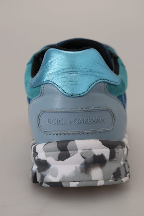 Dolce & Gabbana sinakashallid ja mustad sportlikud madalad tossud