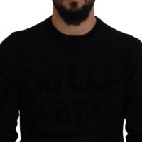 2986045.jpg Dolce & Gabbana Must logomustriga crewneck pullover-kampsun