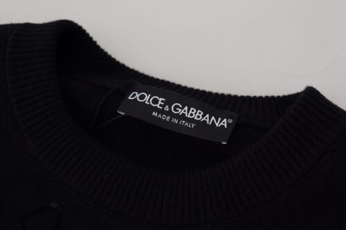 2986048.jpg Dolce & Gabbana Must logomustriga crewneck pullover-kampsun