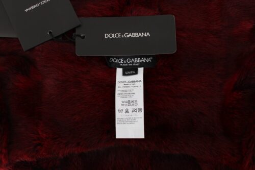Dolce & Gabbana Bordeaux kapuutsiga sall-müts