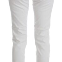 Cavalli valged slim fit teksad