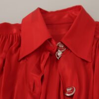 Dolce & Gabbana punane vööga midikleit