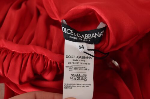 Dolce & Gabbana punane vööga midikleit
