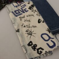 3661633.jpg Dolce & Gabbana mitmevärvilised laia säärega teksapüksid DG Fashion