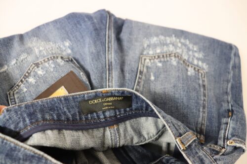 3663404.jpg Dolce & Gabbana Sinised kõrge vöökohaga teksapüksid