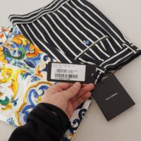 Dolce & Gabbana Mitmevärvilised triibulised Majolica bermuudapüksid