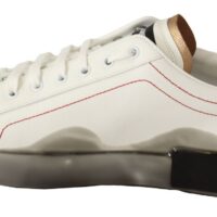 Dolce & Gabbana White Gold Low Top Sneakers