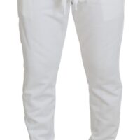 Dolce & Gabbana valged dressipüksid logoga