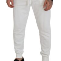 Dolce & Gabbana valged dressipüksid logoga