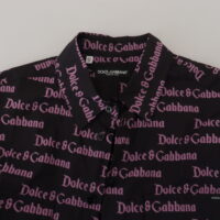 3980795.jpg Dolce & Gabbana must-lilla logoga slim-fit pidulik särk