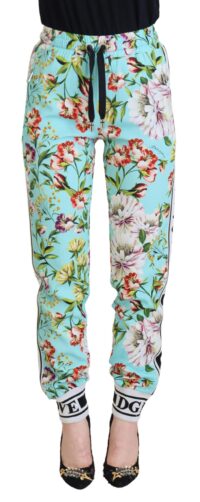 Dolce & Gabbana mitmevärvilised lillemustriga dressipüksid