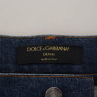 Dolce & Gabbana mustad skinny teksad Floral Lace Front
