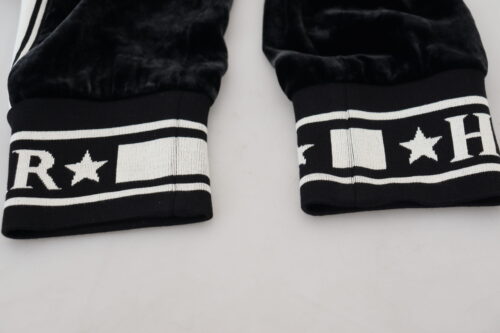 Dolce & Gabbana Mustad DG Logo sametpüksid