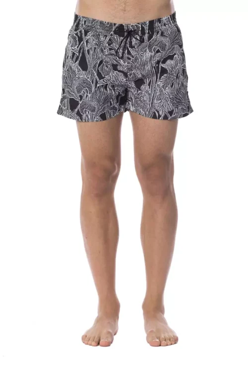 4110752.webp Roberto Cavalli Sport mustvalged meeste ujumispüksid