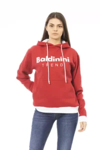 Baldinini Trend punane naiste hoodie