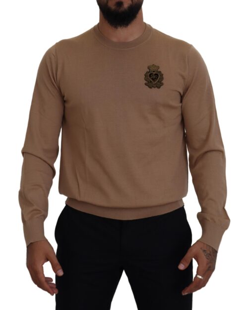 4120290.jpg Dolce & Gabbana beež pullover Crown Logo