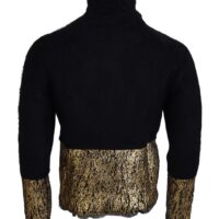 Dolce & Gabbana Must/kuldne kõrge kaelusega pullover-kampsun