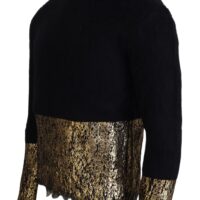 Dolce & Gabbana Must/kuldne kõrge kaelusega pullover-kampsun