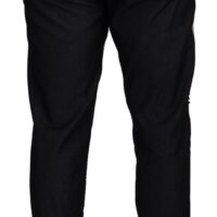 4121223.jpg Dolce & Gabbana Mustad bandaanamustriga püksid