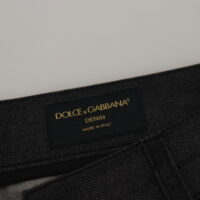 4121228.jpg Dolce & Gabbana Mustad bandaanamustriga püksid