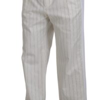 4121304.jpg Dolce & Gabbana valged triibulised pidulikud püksid