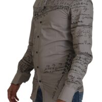 4122280.jpg Dolce & Gabbana Hall trükimustriga slim triiksärk GOLD