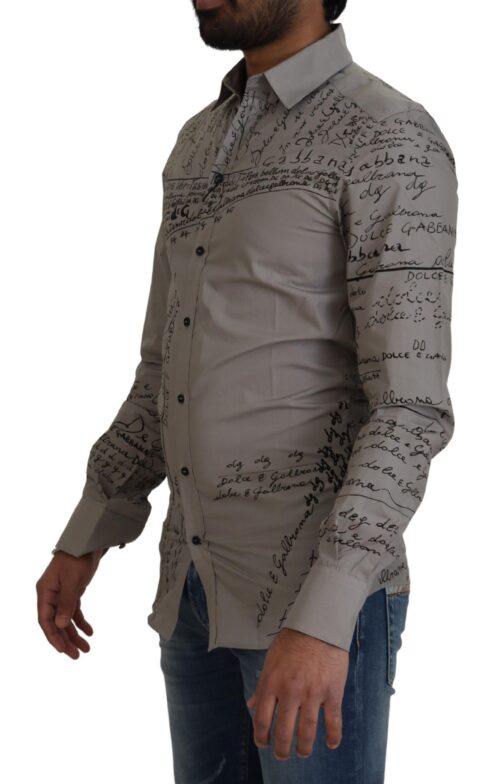 4122280.jpg Dolce & Gabbana Hall trükimustriga slim triiksärk GOLD