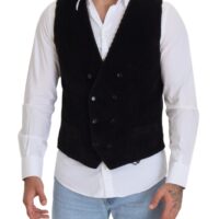 Dolce & Gabbana Must kahekordse nööbireaga vest