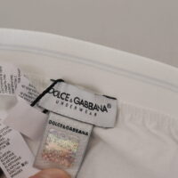 Dolce & Gabbana White Cotton Blend Regular Boxer Underwear
