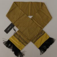 Dolce & Gabbana kollane mustriline kaelarätik narmastega