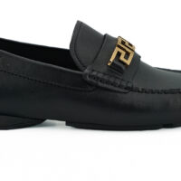 Versace Black Loafer Shoes