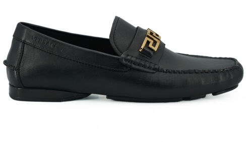Versace Black Loafer Shoes